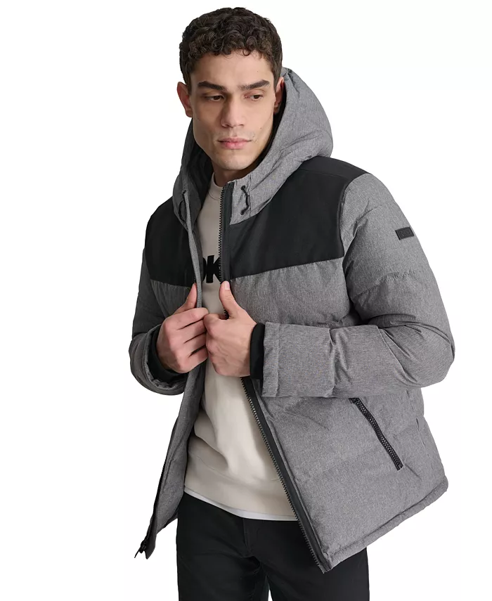

Мужская утепленная куртка Mixed-Media DKNY, серый