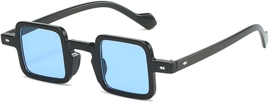 

Солнцезащитные очки LVTFCO Retro Small для женщин, прозрачные линзы конфетных цветов, модные солнцезащитные очки для мужчин, градиентные линзы, защита от УФ-излучения UV400, Black Blue