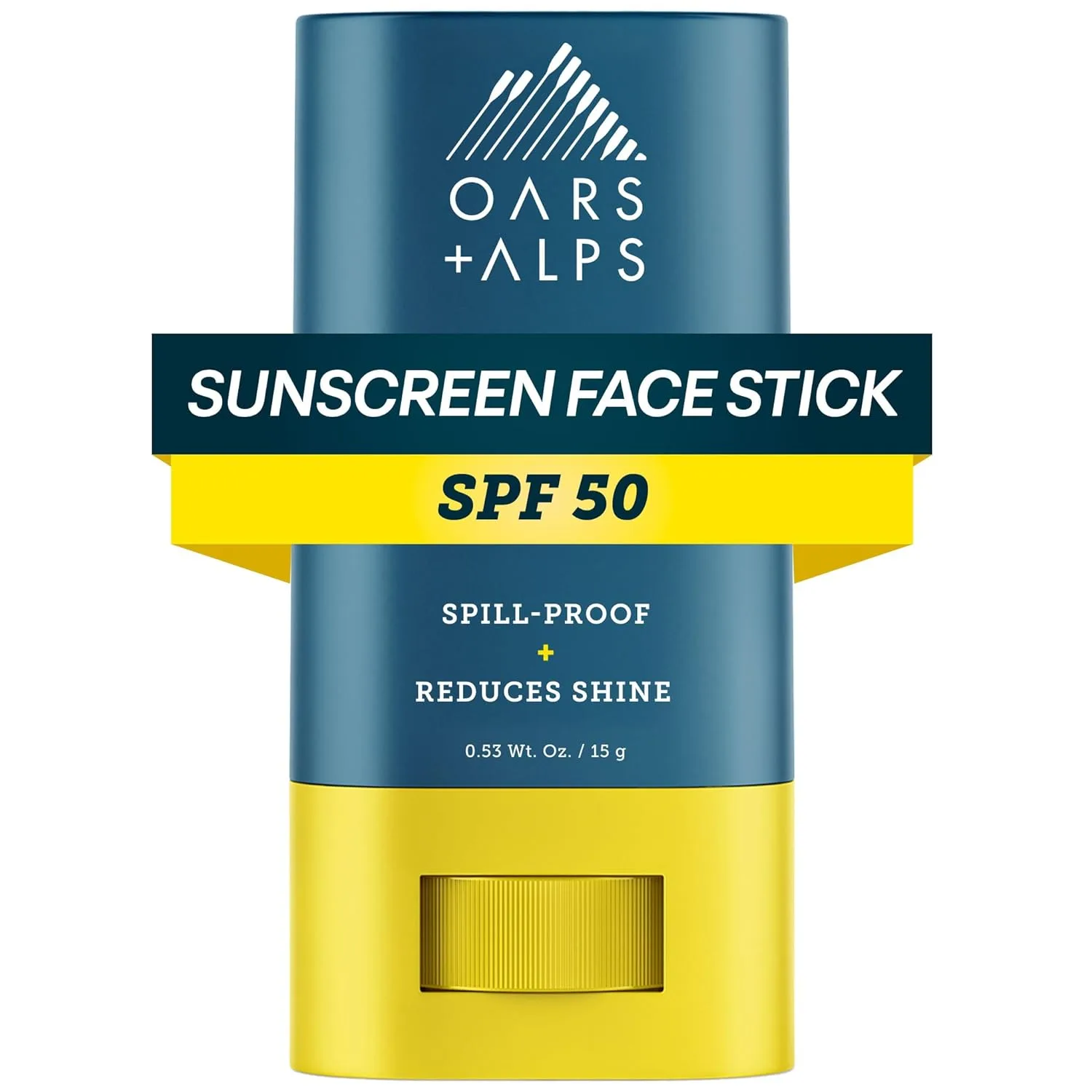 Oars + Alps матовый стик для лица с SPF 50, водостойкий солнцезащитный ролл-он, без отдушки, 15 г, Clear