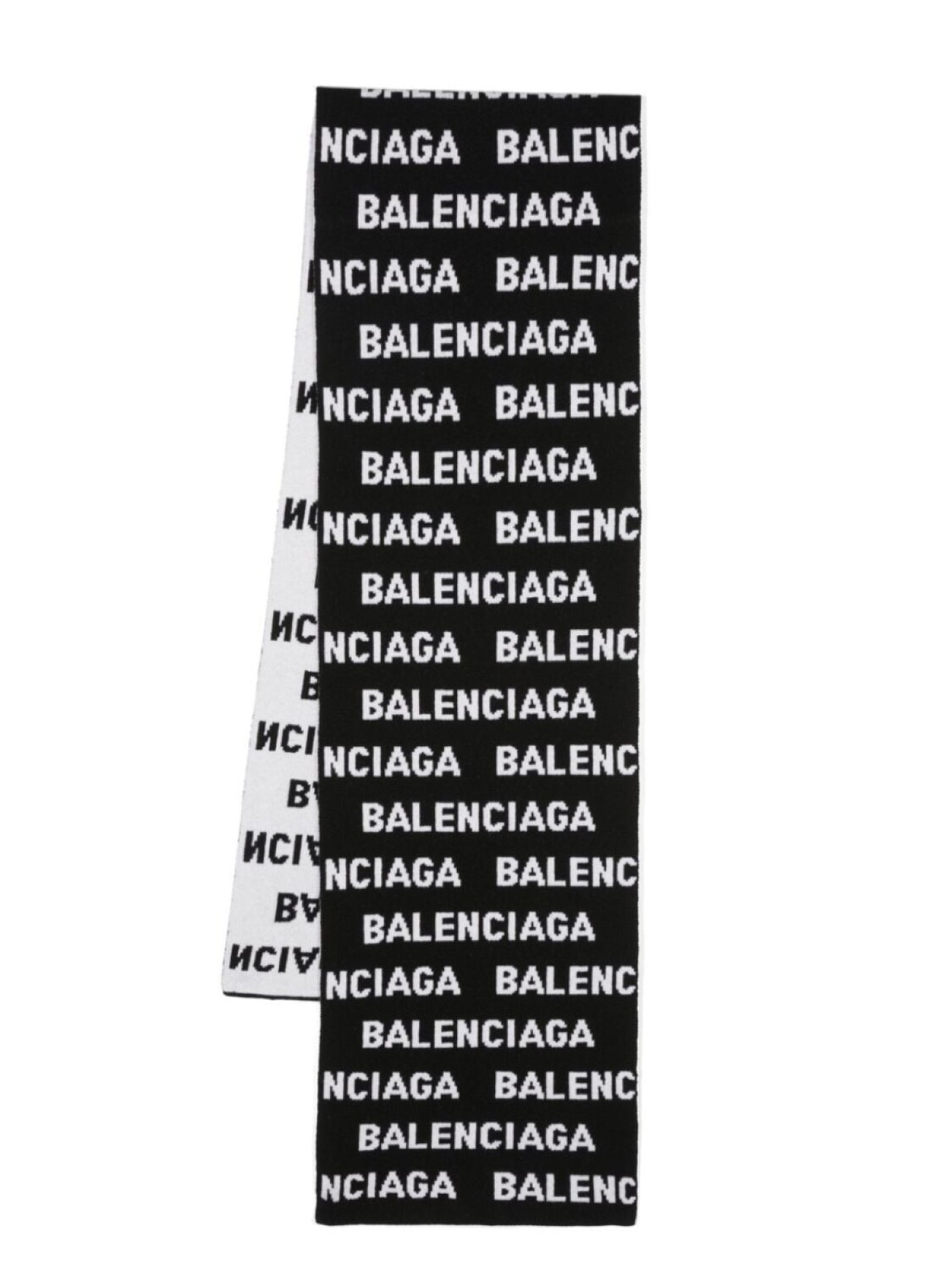 

Balenciaga шарф из смесовой шерсти, черный