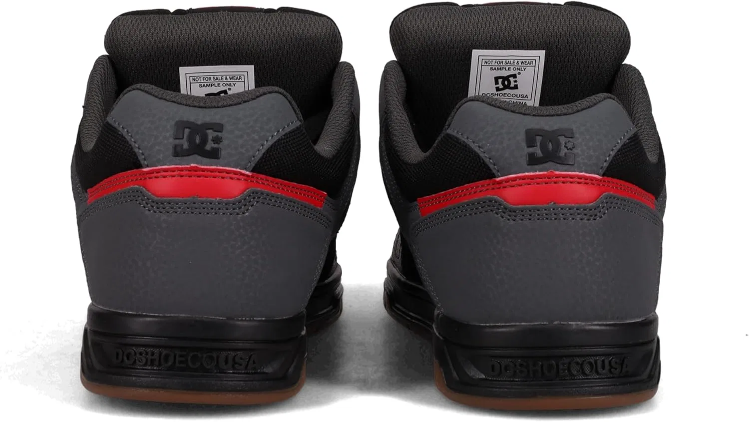 Мужские кроссовки DC STAGXWKW DC Shoes, Black Red Rubber — фото 3