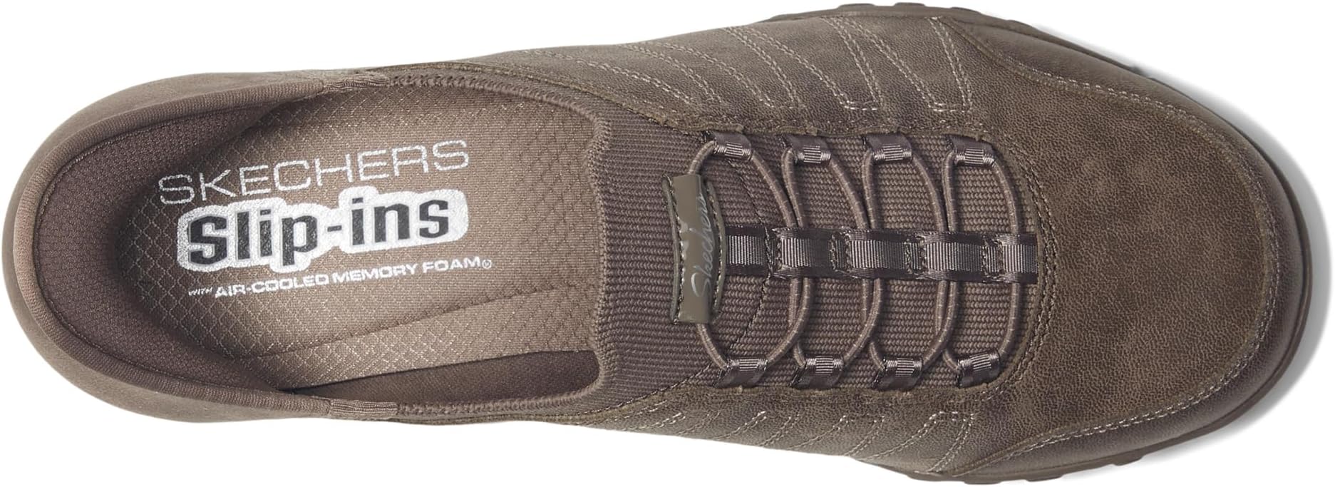 Кроссовки SKECHERS Breathe Easy- Home Body Hands Free Slip-Ins, Dark Taupe — фото 2