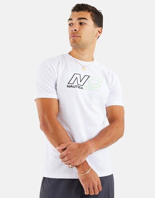 

Мужская футболка с короткими рукавами Nautica, белый