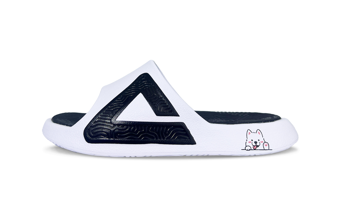 

PEAK Тапочки-слайды Tai Ji1.0 с амортизацией, износостойкие, тихие, мужские, белые, черные