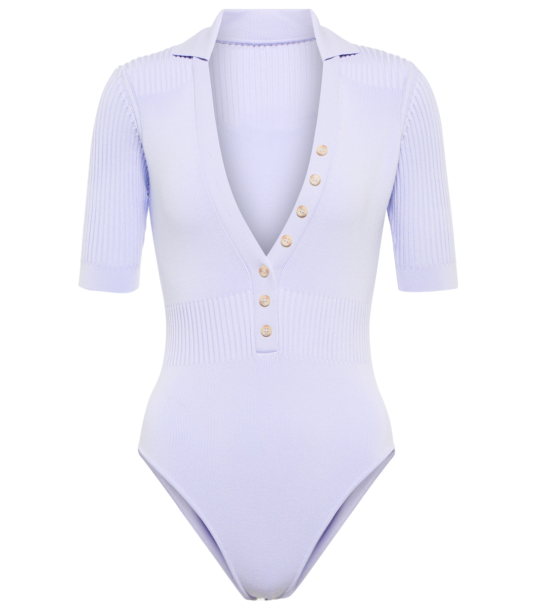 

Боди-поло Le Body Yauco Jacquemus, светло-синий