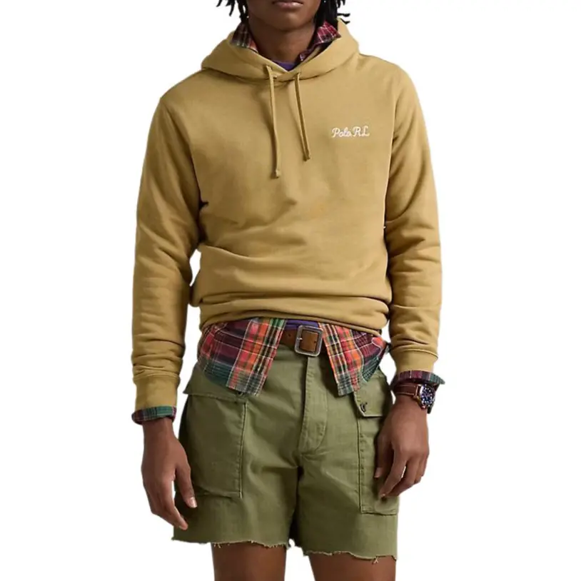 Худи с вышитым логотипом Polo Ralph Lauren, желтый — фото 4