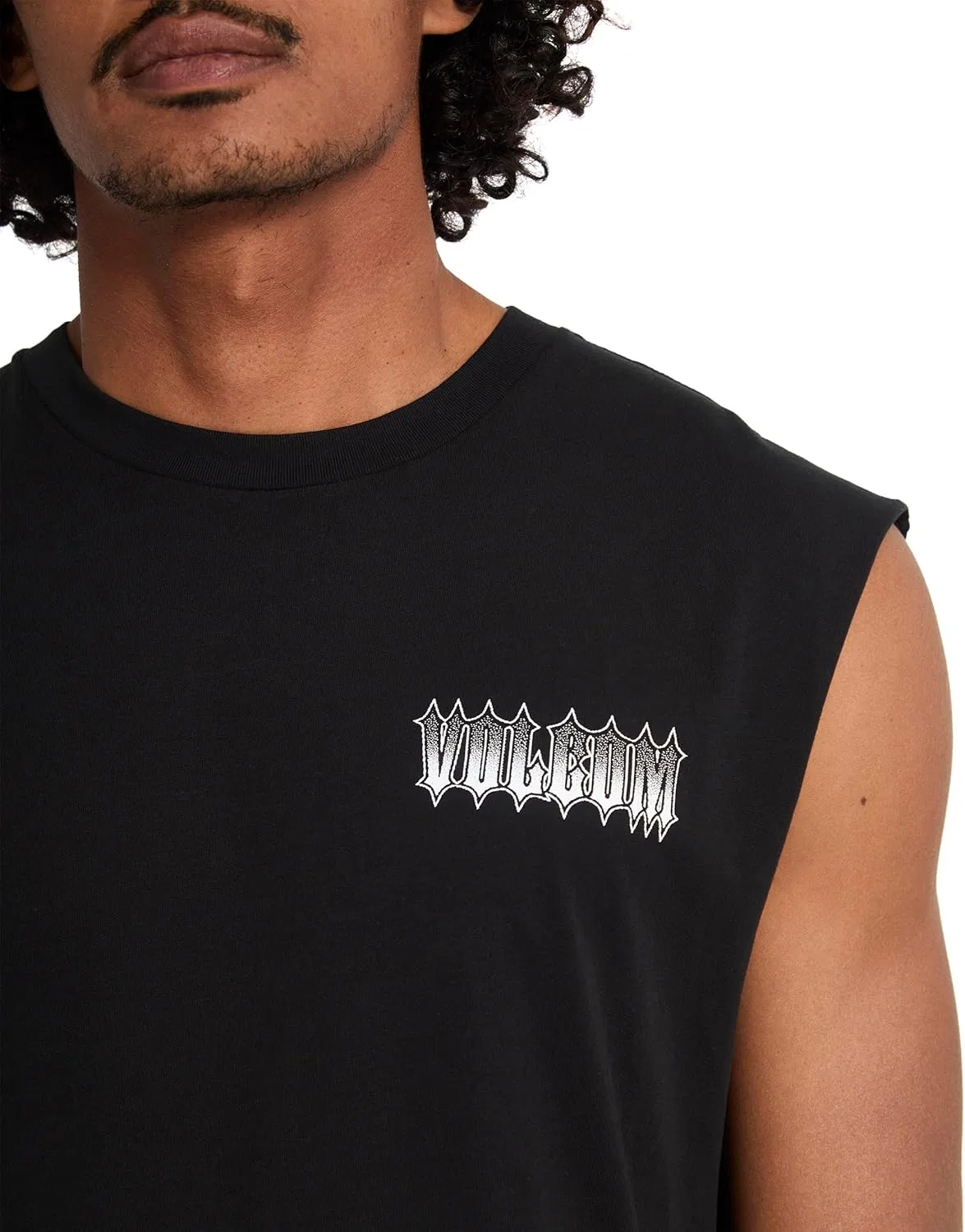 Мужская майка Volcom, спортивная одежда для активного отдыха, черный — фото 2