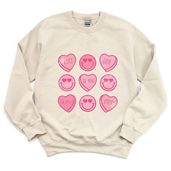 

SWSmiley sweethearts chart distressed - женский графический свитшот Simply Sage Market, Зеленый, SWSmiley sweethearts chart distressed - женский графический свитшот Simply Sage Market