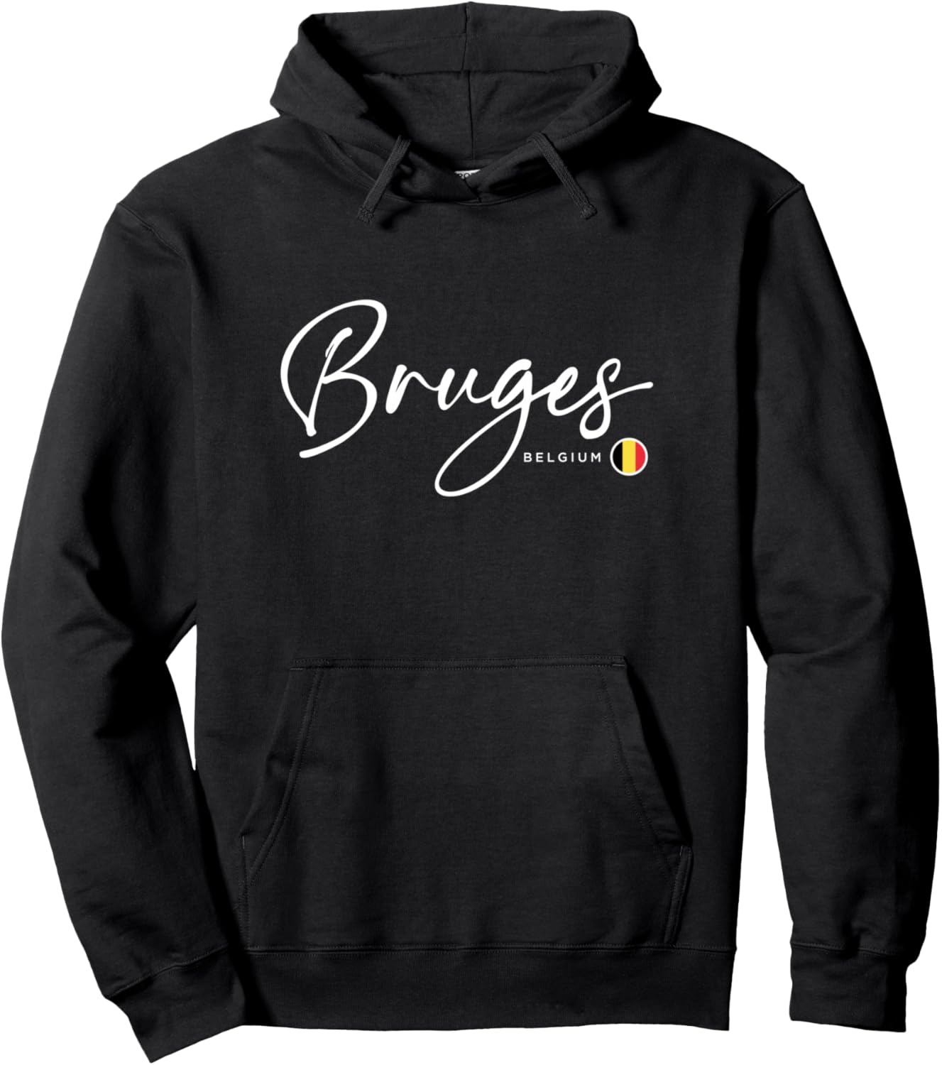 

Худи Брюгге, Бельгия Bruges Belgium, черный