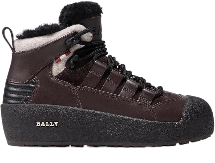 Bally Cusago 6239736 Женские кожаные ботинки Ebano с подкладкой из овчины, коричневый — фото 2