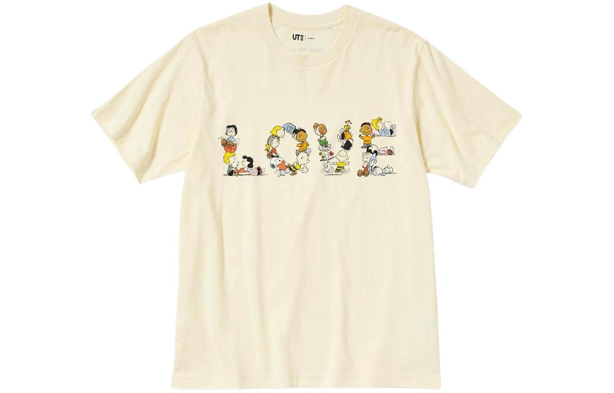 

Футболка унисекс светло-желтая Uniqlo, светло-желтый