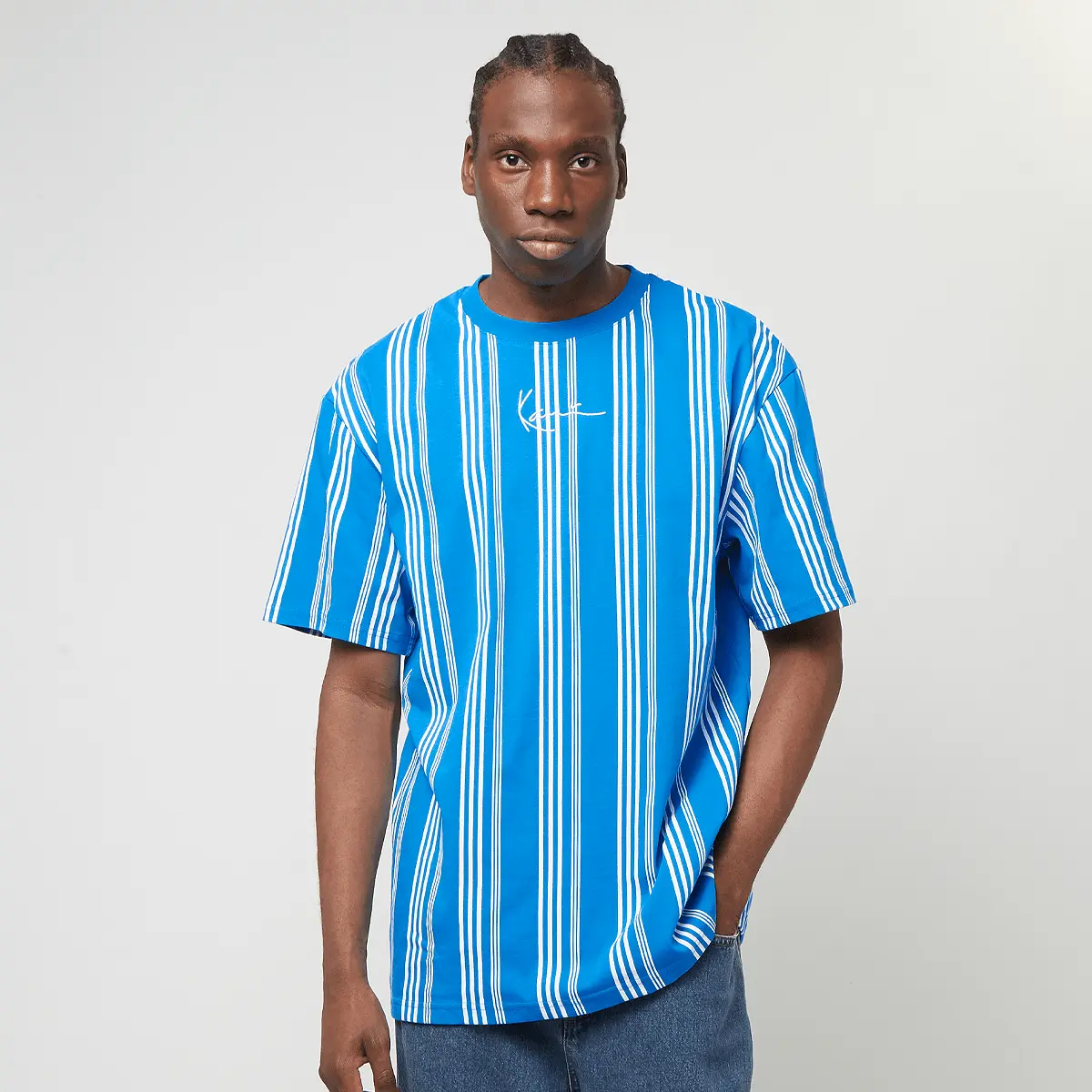 

Футболка Karl Kani Small Signature Striped Tee, синий