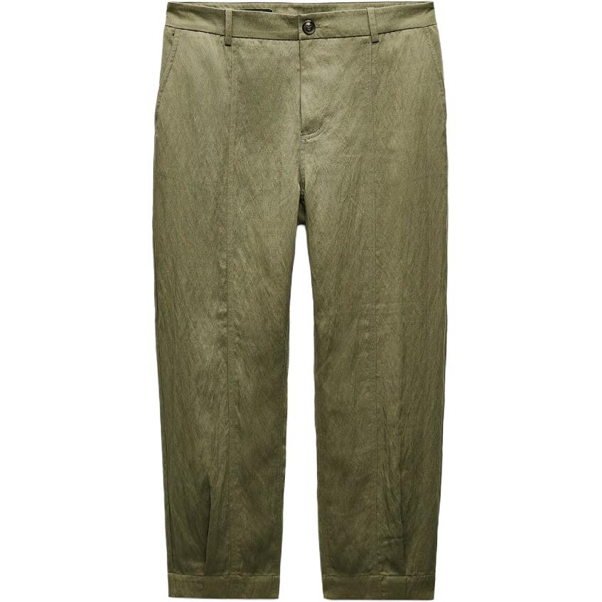 

Повседневные брюки женские зеленые Zara