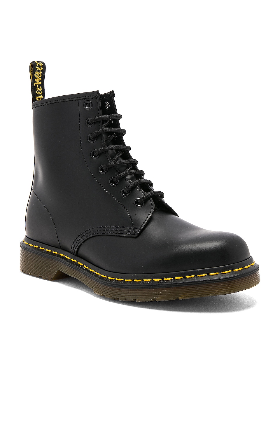 Мужские ботинки Dr. Martens 1460 с 8 люверсами кожаные, черный — фото 2