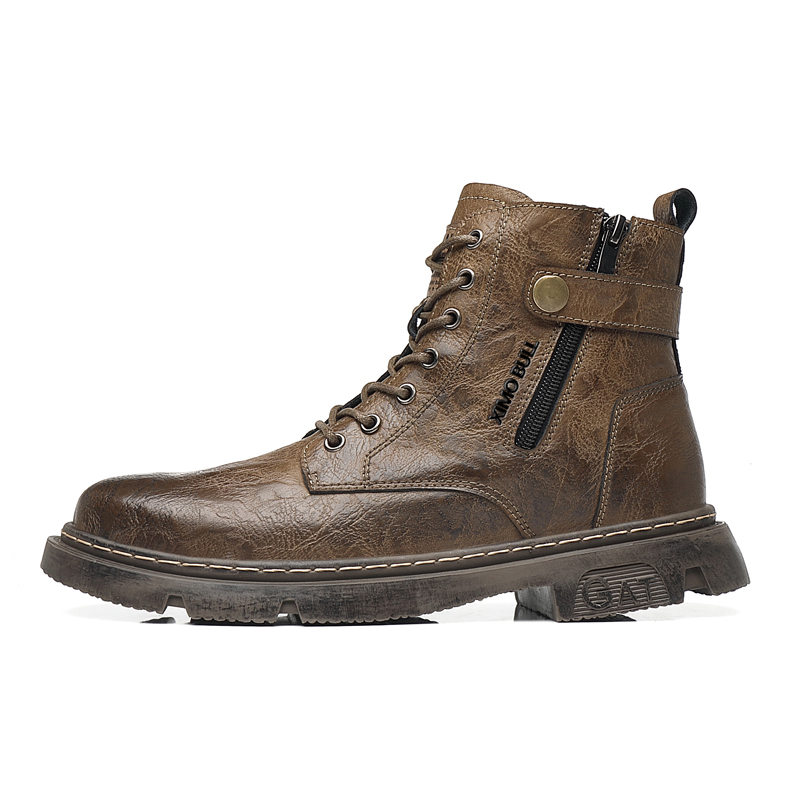 

XIMO BULL Короткие мартинсы 3 см мужские коричневые, цвет Brown