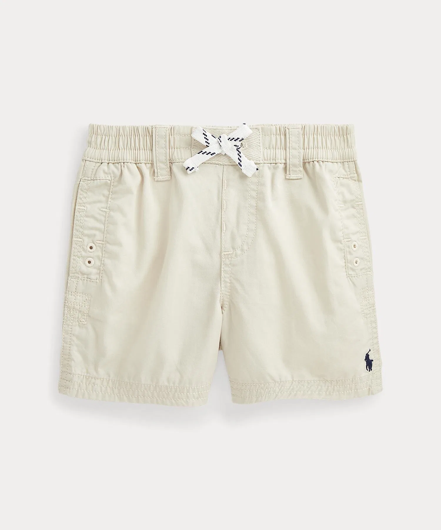 Детские хлопковые шорты POLO RALPH LAUREN CHILDRENSWEAR бежевые
