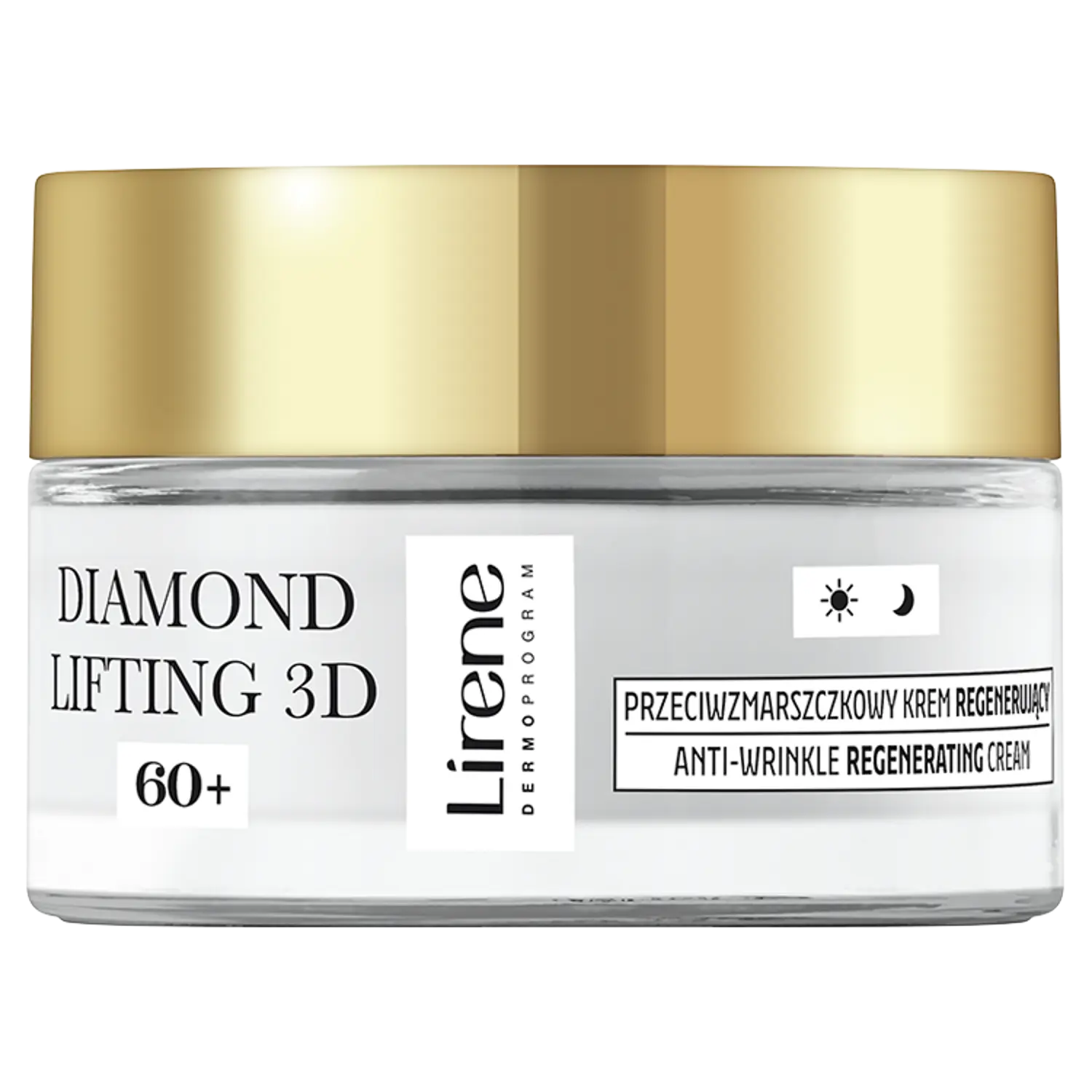 

Регенерирующий крем для лица от морщин 60+ для дня и ночи Lirene Diamond Lifting 3D, 50 мл