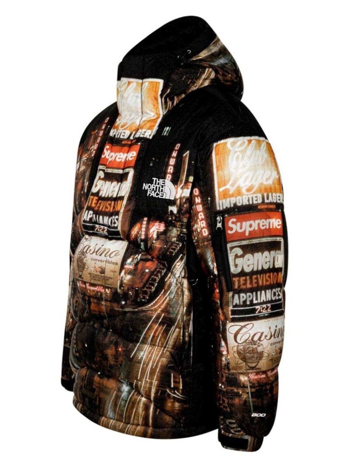 Худи из коллаборации с The North Face Supreme, черный — фото 2