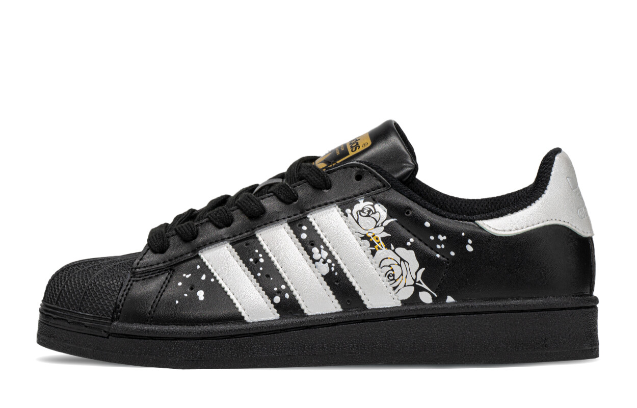 

Кроссовки для скейтбординга Superstar Unisex Low-top Black/Silver Adidas Originals