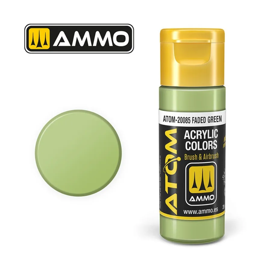 

Блеклый зеленый, ATOM Acrylic Paints