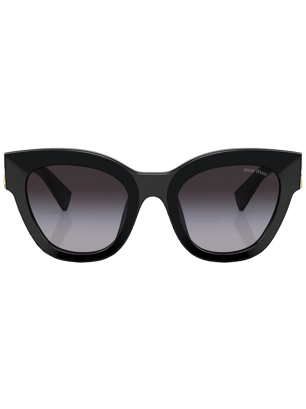 

Солнцезащитные очки в оправе 'кошачий глаз' Miu Miu Eyewear, черный