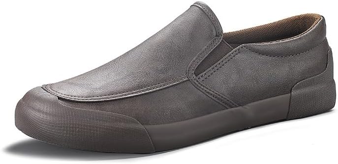 

Мужские повседневные лоферы без шнурков, удобная кожаная обувь для ходьбы, классические туфли для офиса и вождения Generic, 004-coffee