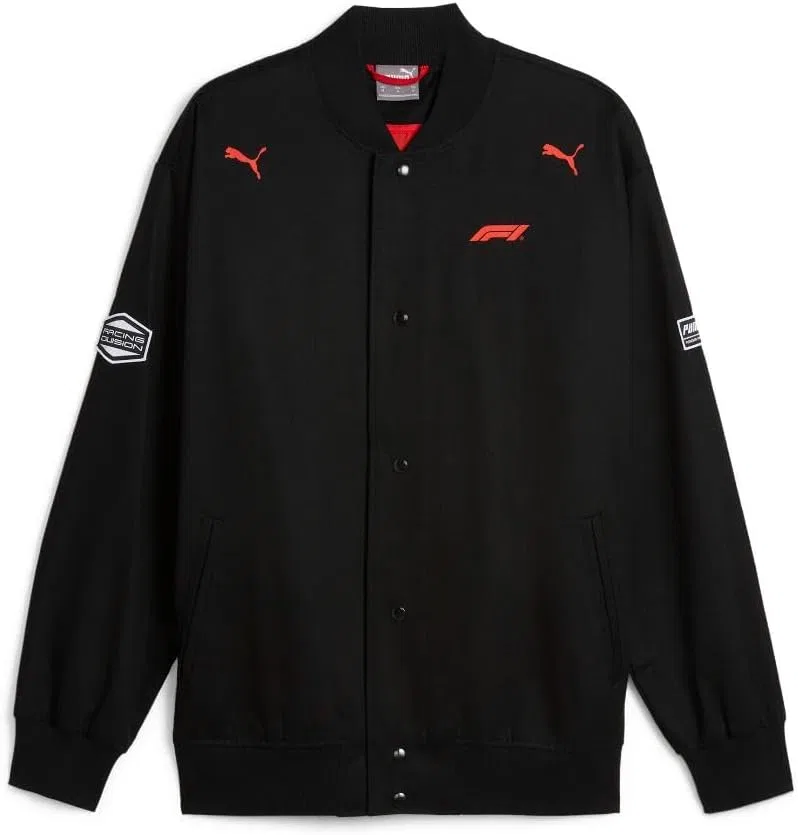 Мужская куртка-бомбер PUMA F1 Statement, спортивная верхняя одежда, повседневная - черная