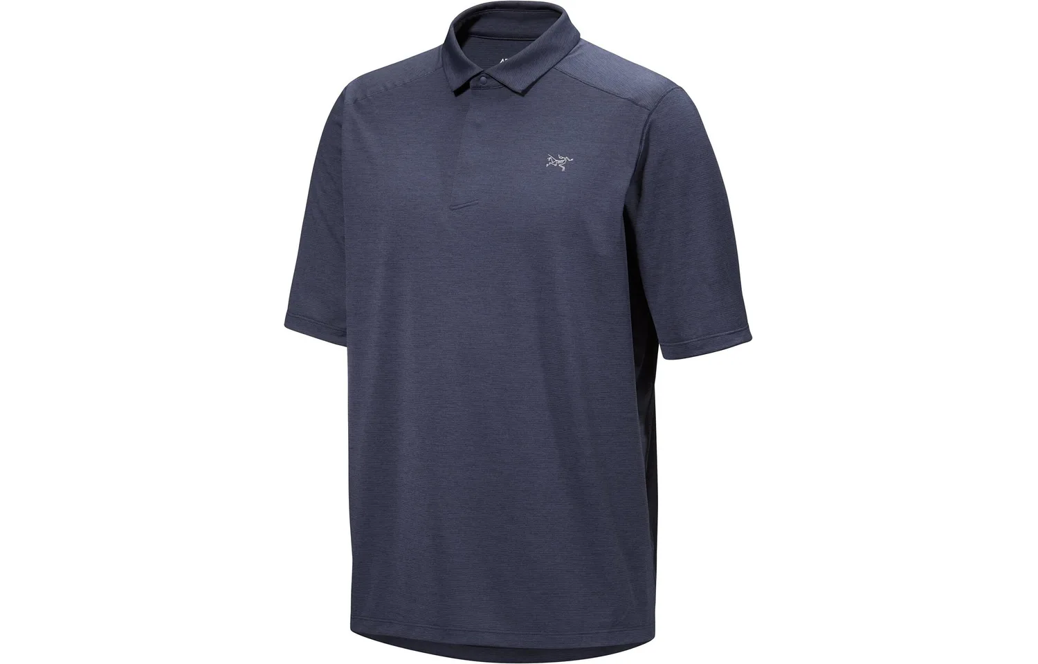 Футболка-поло CORMAC мужская быстросохнущая Arcteryx, Sapphire Blue Gray/Black Sapphire Heather