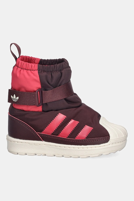 Детские кроссовки SUPERSTAR 360 WTR BOOT Adidas Originals, бордовый — фото 2