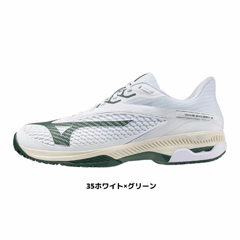 Теннисные кроссовки «Wave Exceed 6 SW OC» от Mizuno, 35 White X Green — фото 2