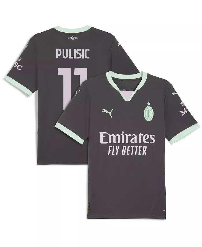 

Мужская футболка Christian Pulisic Charcoal AC Milan 2024/25 Third Replica Player Jersey Puma