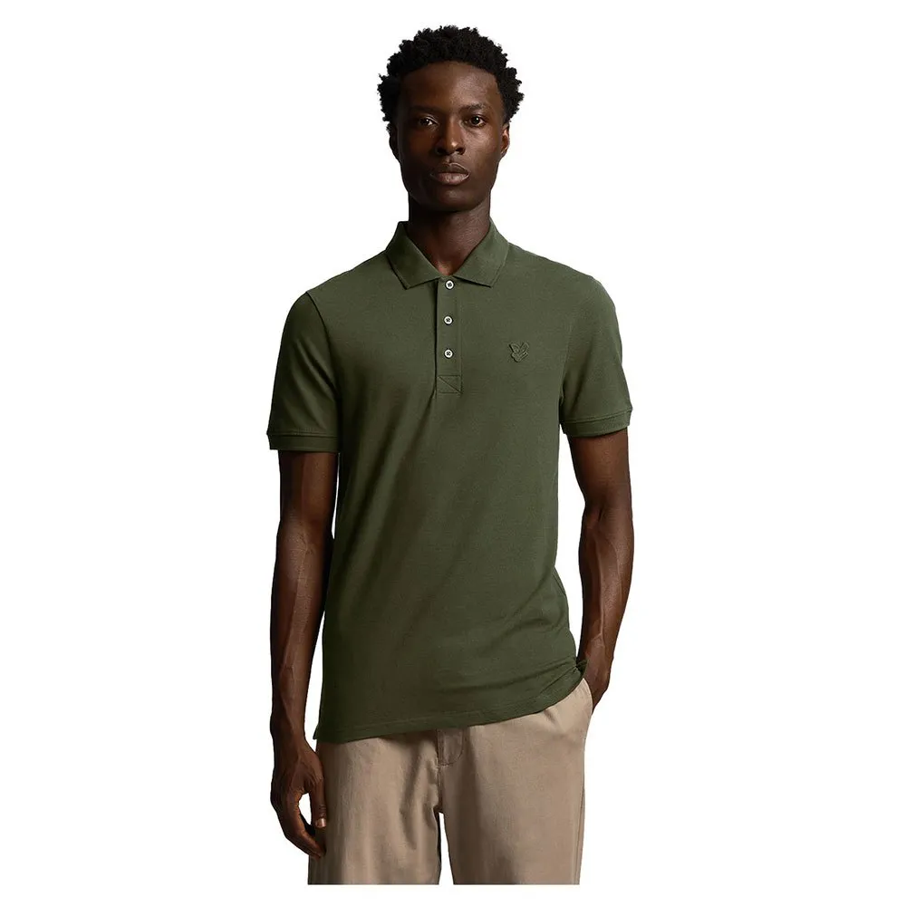 

Поло Lyle & Scott Tonal Eagle Plain, зеленый