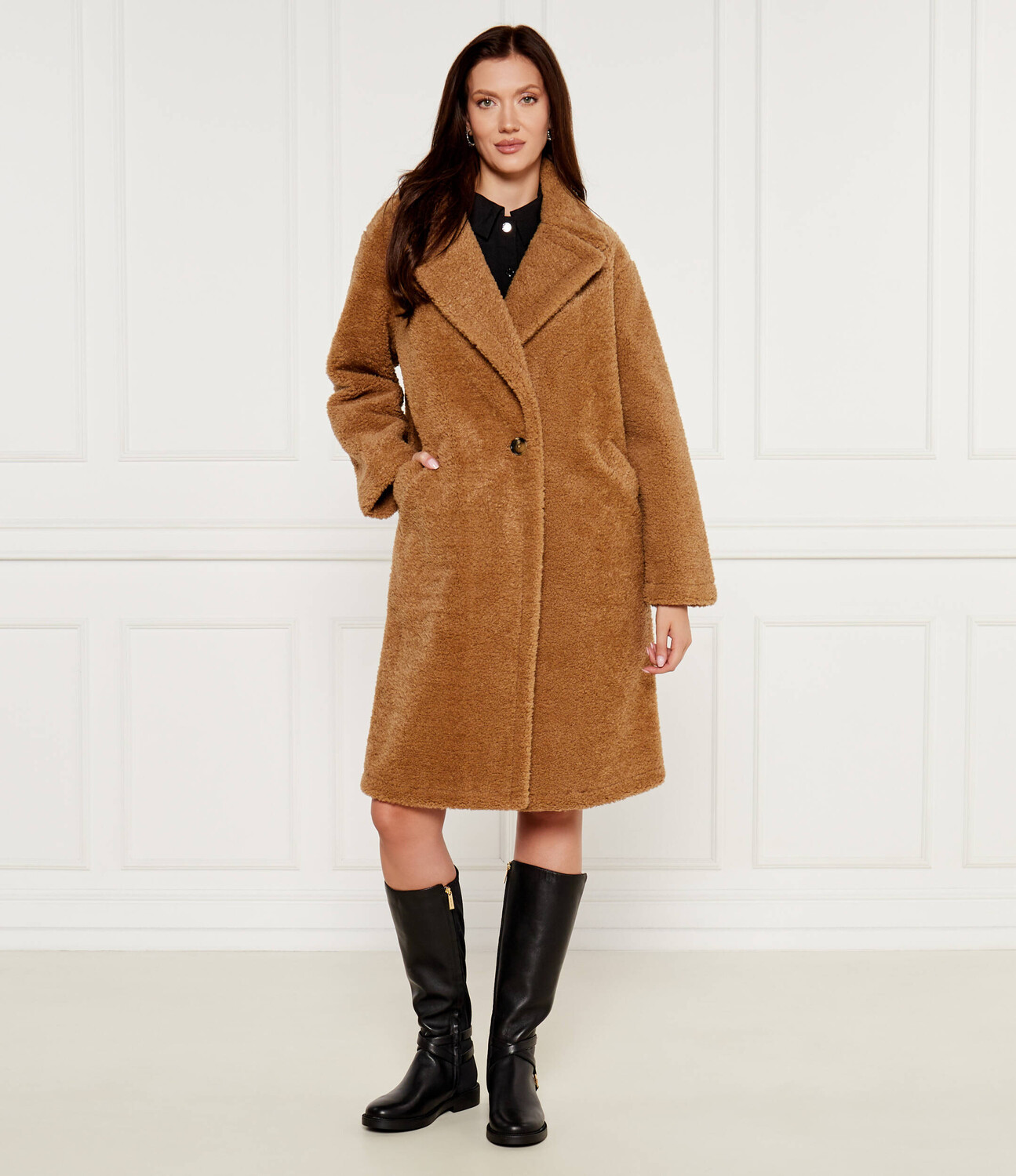 

Пальто Michael Kors, бежевый