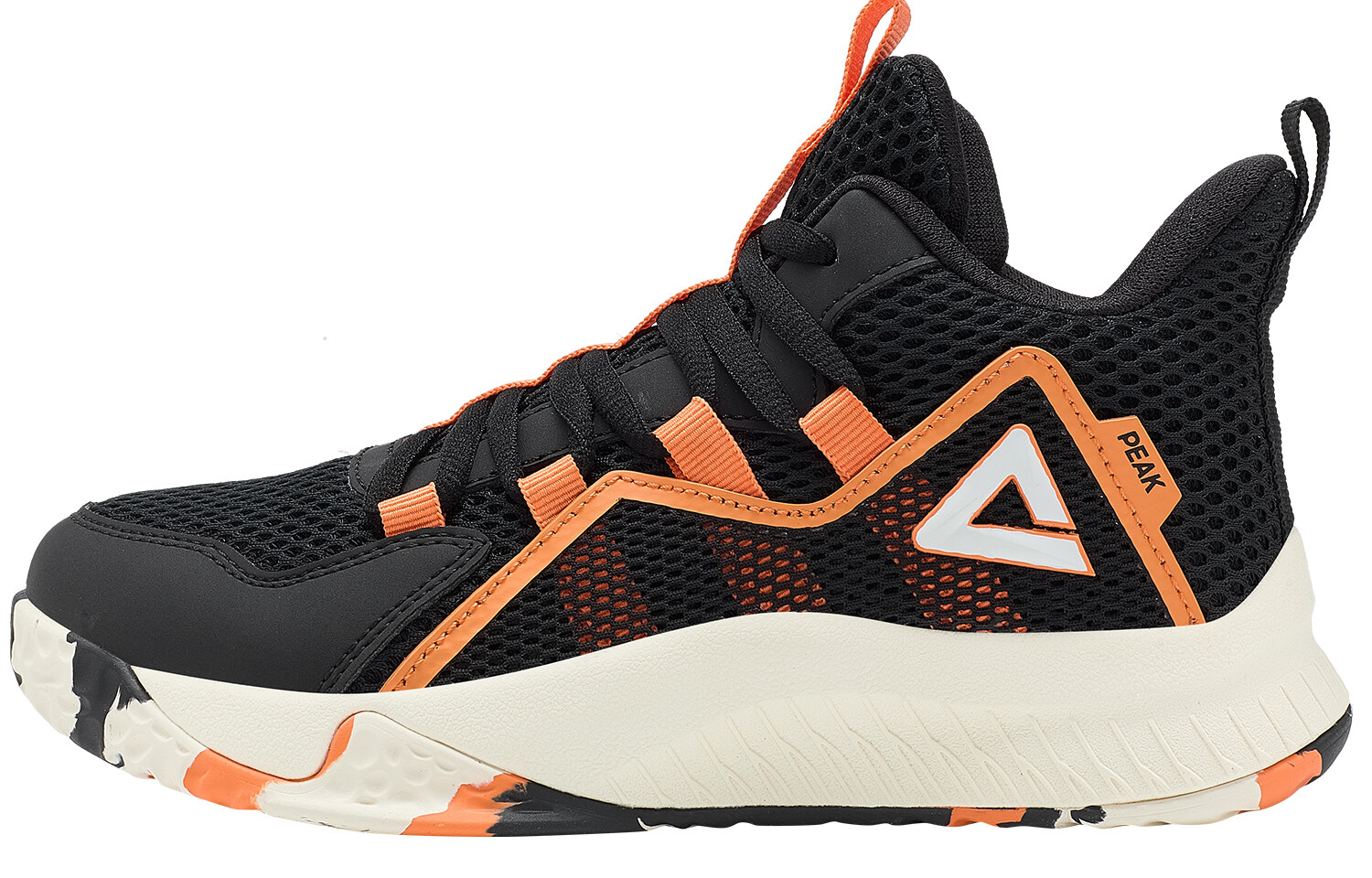 

Детские баскетбольные кроссовки GS Low-top Black/Orange Peak