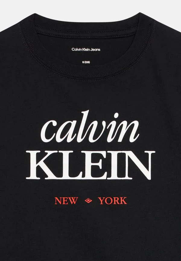 Футболка унисекс с логотипом ss Calvin Klein Jeans, Black — фото 4