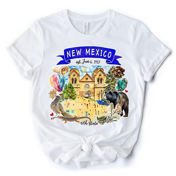 

Футболка с тематикой и достопримечательностями штата Нью-Мексико Ornamentallyyou