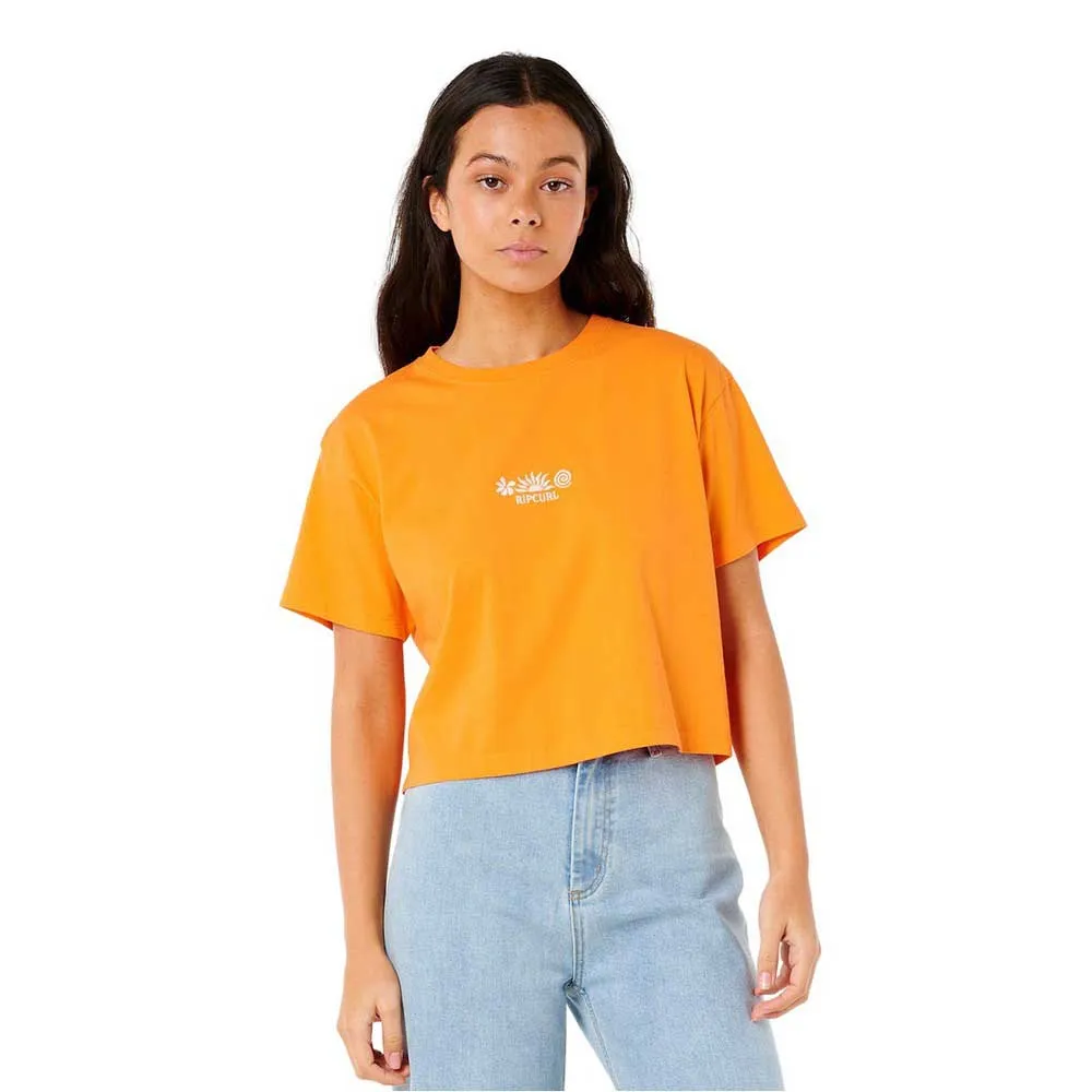 

Футболка с коротким рукавом Rip Curl Tokens Crop, оранжевый