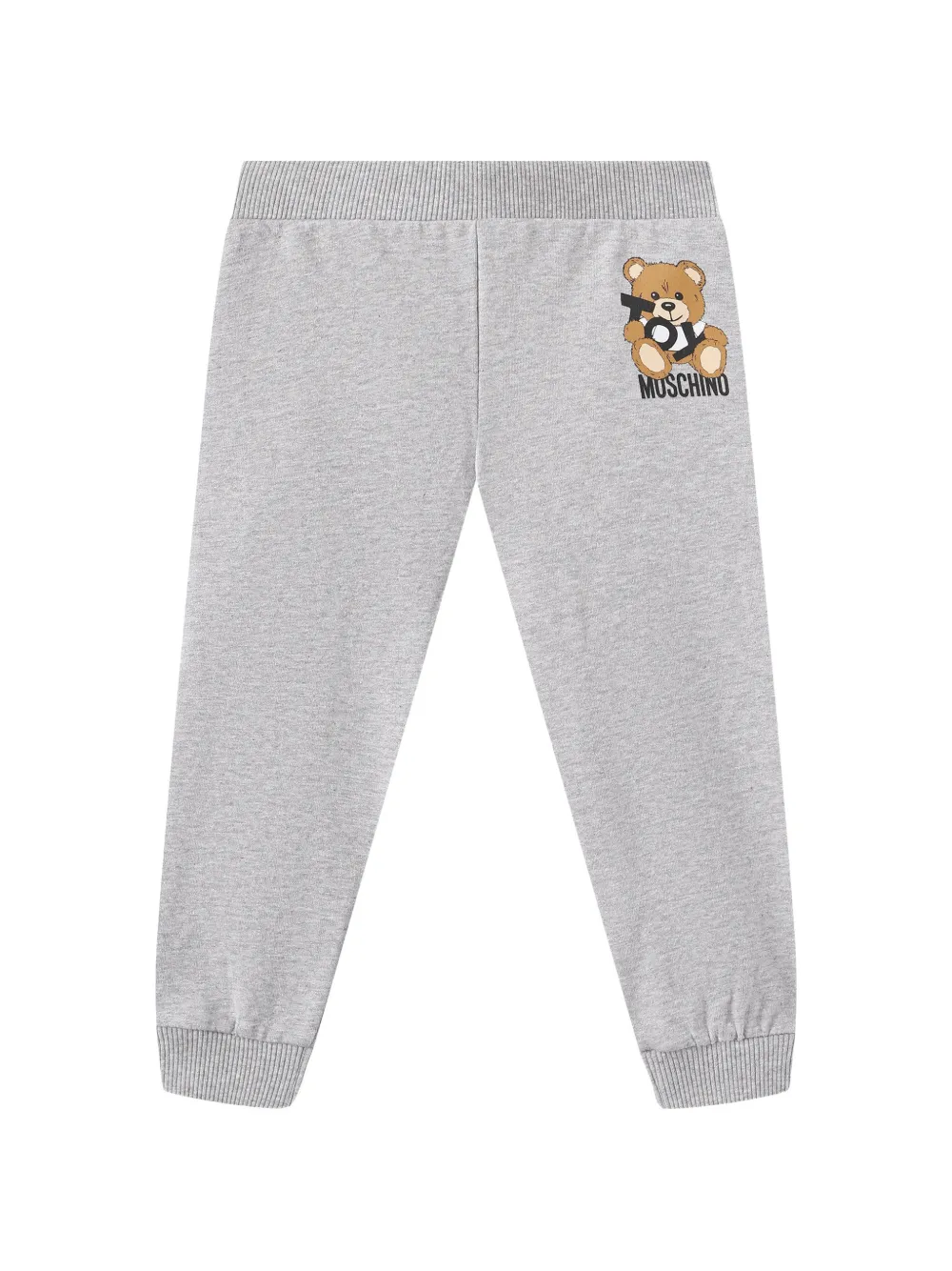 Спортивный костюм с принтом "медвежонок" Moschino Kids, серый — фото 3