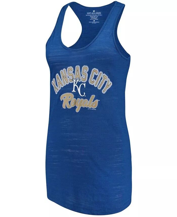 

Женская майка Royal Kansas City Royals Multicount Racerback Soft As A Grape