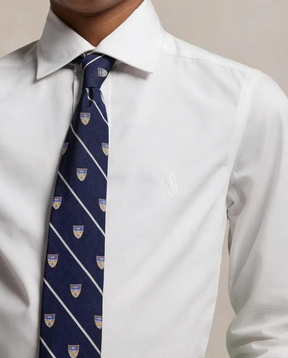 Рубашка для мальчика из хлопка Polo Ralph Lauren, белый — фото 3