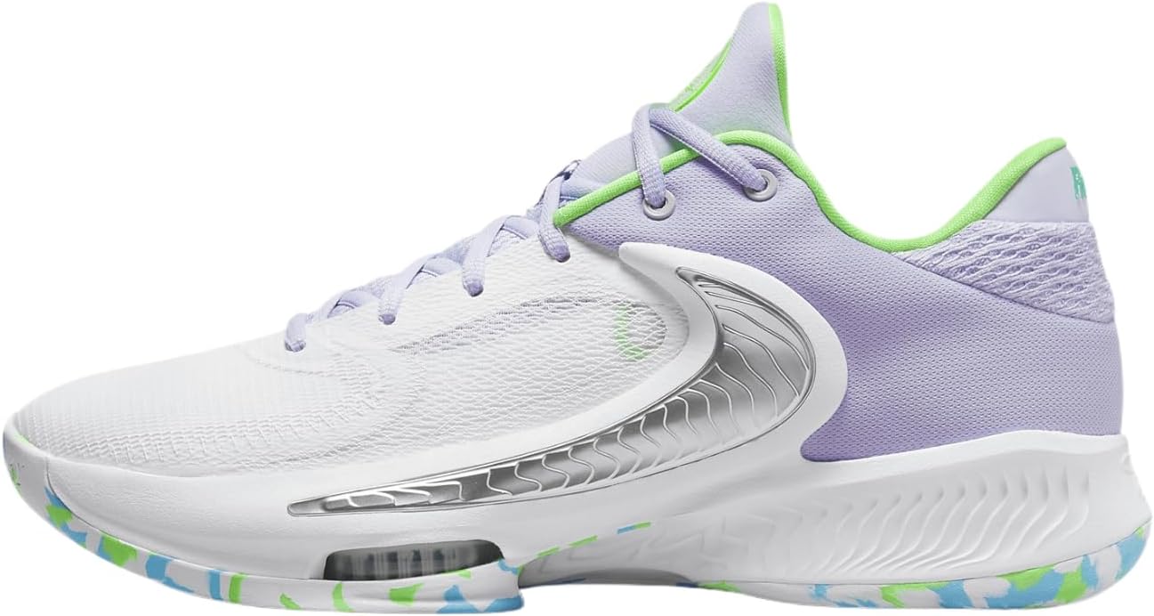 

Баскетбольные кроссовки Nike Zoom Freak 4 (DJ6149-101, белый/черный/стадионно-зеленый/кислородно-фиолетовый), White/Black/Stadium Green/Oxygen Purple