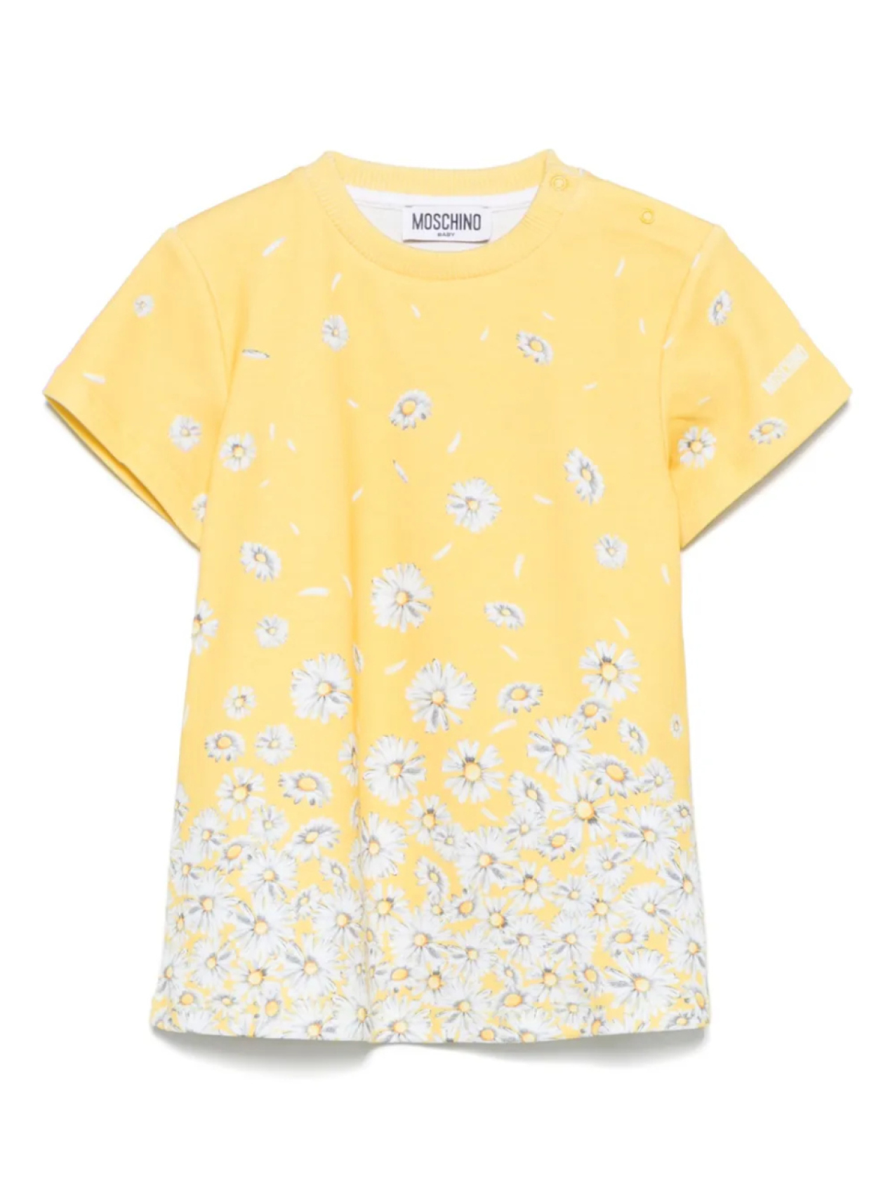 

Платье с цветочным принтом Moschino Kids, желтый