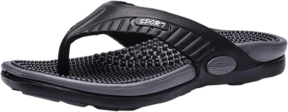 

Мужские повседневные пляжные шлепанцы, летние сандалии, тапочки для дома, размер 14, 8.5 Generic, черный