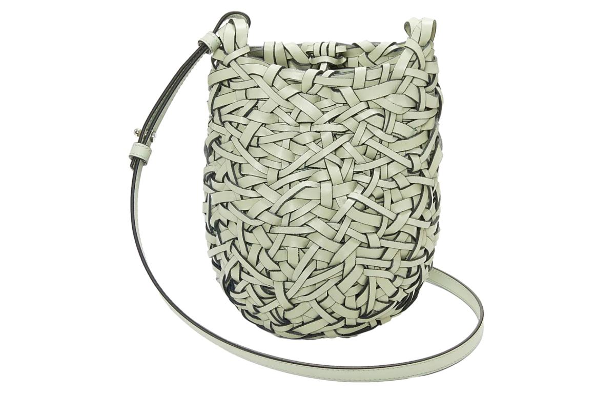 

Кожаная плечевая сумка из коровьей кожи, Маленькая кроссбоди для женщин, Весенний нефрит LOEWE