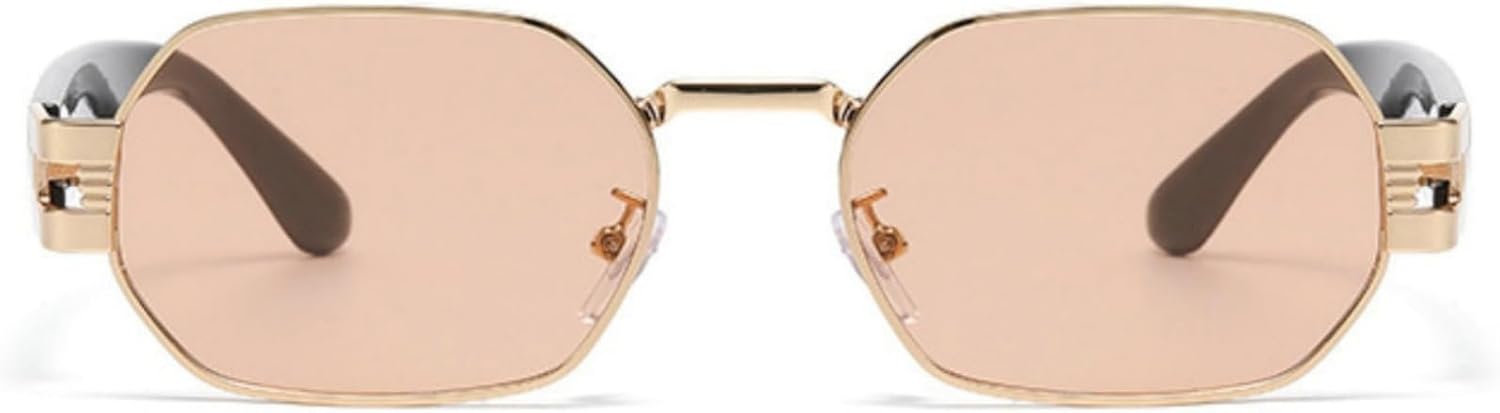 

Солнцезащитные очки Willochra 90-х годов в форме шестиугольника для женщин и мужчин, в форме многоугольника и квадрата, с защитой UV400, металлической оправой, черные, C6