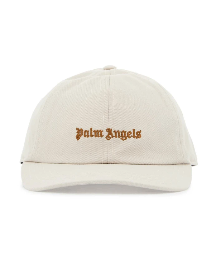 

Бейсболка с вышитым логотипом Palm Angels, бежевый