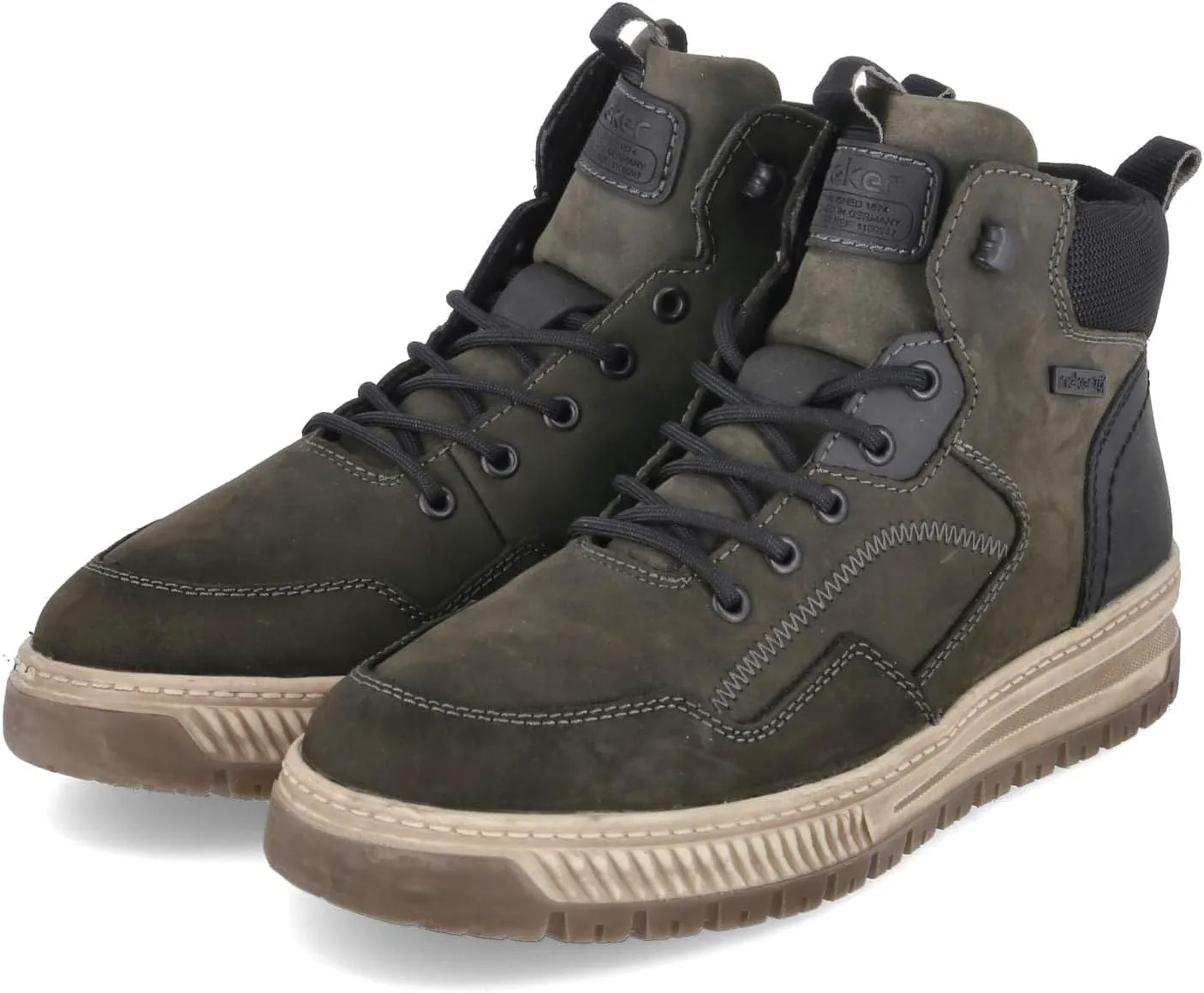 Ботинки Rieker mens 38554, зеленый