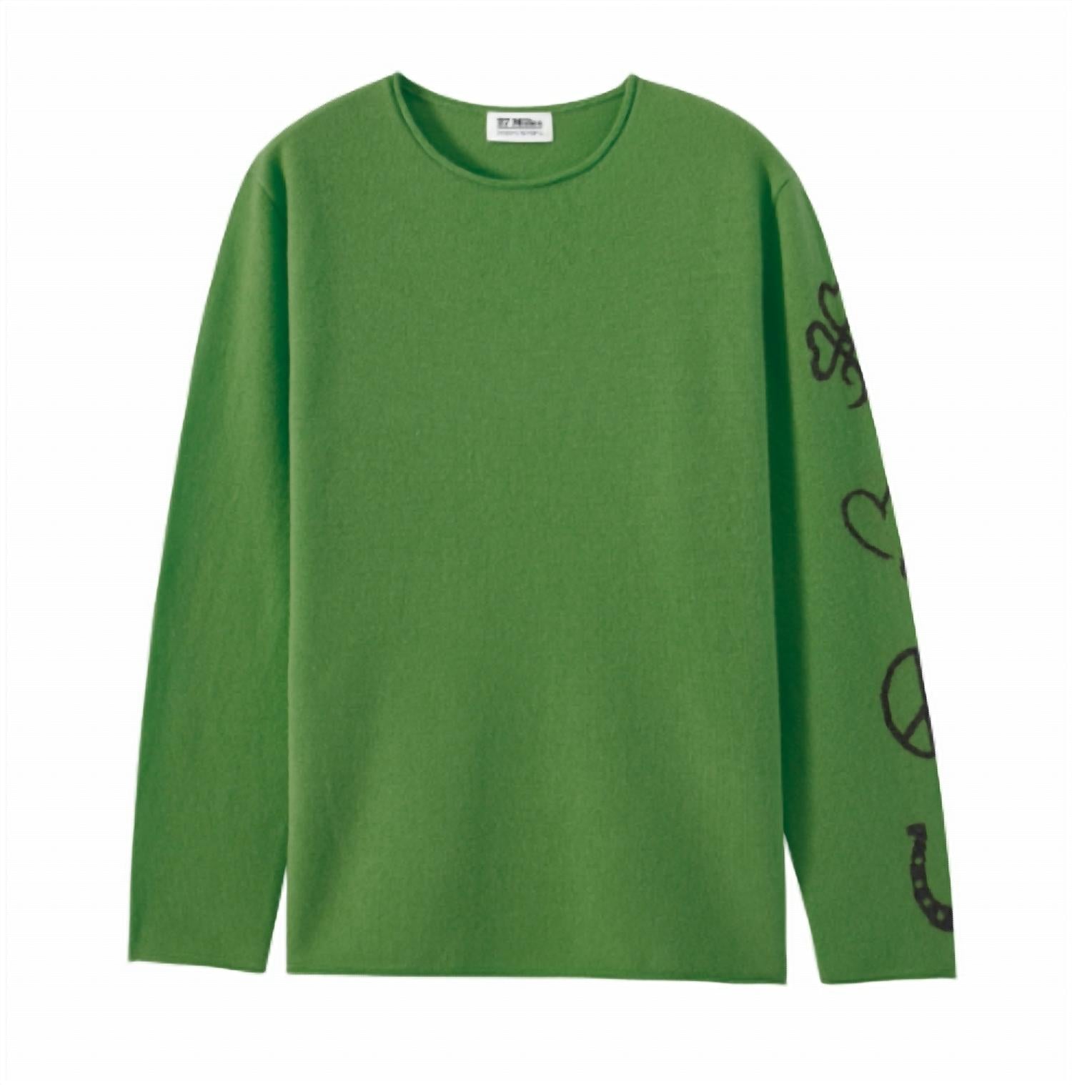 

Женский топ Luckie с длинными рукавами в цвете нефрит/гравий 26 Miles Malibu, Jade/Gravel