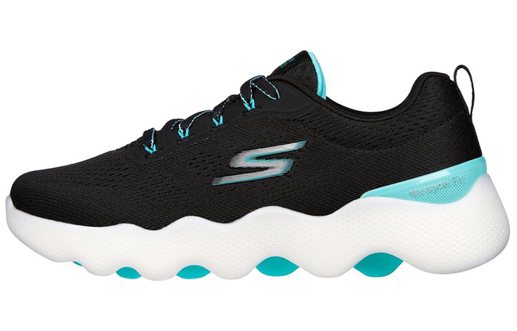 

Skechers Go Walk Massage Fit Lifestyle Shoes Women's Low-top Black/turquoise