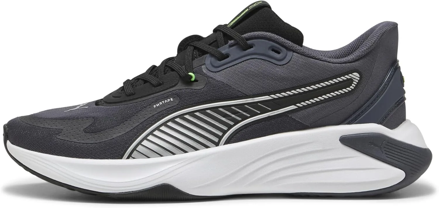 Кроссовки PUMA Adult PWR Hybrid Training Shoes, черный/зеленый/серый — фото 3